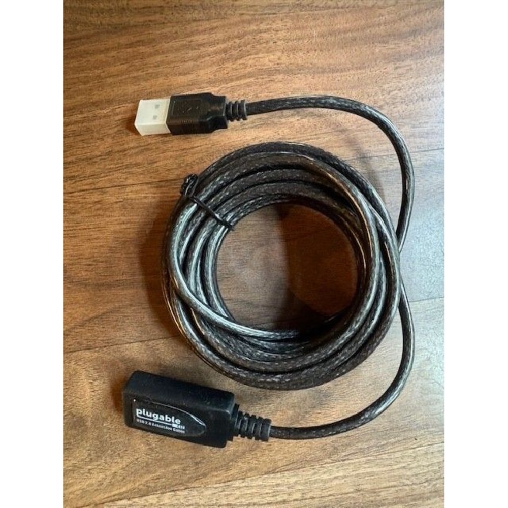 Plugable 5 Meter (16 Foot) USB 2.0 Active Extension Cable Type A Male - A Female